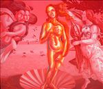 กำเนิด วีนัส พ.ศ ๒๕๕๙ Birth of Venus, 2016, Oil on canvas, 140X160 cm.