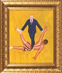 นวดมหาประลัย (ยืดเส้น), Massage Attack (Tension Relief), 2011, Acrylic and tempera on Canvas, 60x50cm