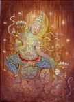 พระโพธิสัตว์, Bodhisattva, 2007, Acrylic on canvas, 50x70cm