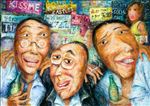 Three Drunk Men, 2013, Oil on canvas, 122x91cm