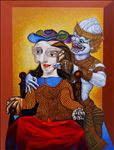 Jirapat Tatsanasomboon, My Girl No. 5008 (after P. Picasso), 2023, Acrylic on Canvas, 130 x 100 cm.