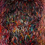 หลายอย่าง, Many, 2010, Oil on canvas, 150x150cm