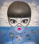 Dangerous waters, 2016, Oil on canvas, 160x140 cm.