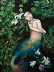 Young mermaid I, 2021, Oil on canvas, 120x90 cm.