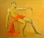โรยแรง, Lose Strength, 2009, Oil on canvas, 150x160cm