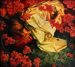 Flower of hope, 2014, Acrylic on canvas, 150x165cm.