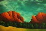 Rocky mountain, 2015, Oil on canvas, 95x140 cm.