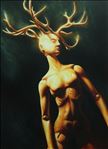 Deer Lady 1, 2013, Acrylic on canvas, 65x90cm