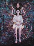 Boonhlue Yangsauy, Me and another me no.2, 2023, Oil on linen, 200 x 150 cm.