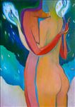 กอด 1, Hug 1, 2007, Oil on canvas, 90x70cm