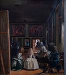 Diego Velazquez : Las Meninas : 1656, 2021, Oil on linen, 68x60 cm.