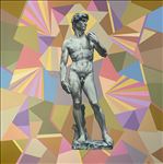 David Michelangelo, 2021, Acrylic on canvas, 150x150 cm.