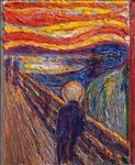 Edvard Munch : The Scream : 1893, 2021, Oil on linen, 69x57 cm.