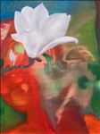 Bloom ผลิบาน, 2020, Oil on canvas, 80x60 cm.