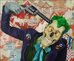 Joker Killer ตลกร้าย, 2020, Oil on canvas, 100x120 cm.