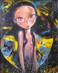 I am a mermaid, 2016, Acrylic on canvas, 120x100 cm.