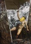 Guido Reni Hercules, 2018, Oil and drawing on canvas, 170x242 cm.