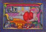 คุณผู้หญิง, Madame, Chainarong Konklin, 2009, Oil on canvas, 210x150cm