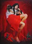 ฉกฉวย, Grab, Kiatanan Lamchan, 2009, Oil on canvas, 200x150cm