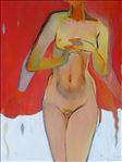 Woman 3, 2009, mixed media on canvas, 100x80cm