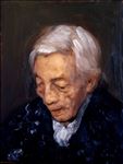 Head of an Old Woman, 2024, Oil on Linen, 39 x 29 cm.