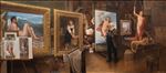 William-Adolphe Bouguereau, 2021, Oil on linen, 120x270 cm.