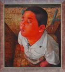 มันอยู่ไหน?,  Where is it?, Chainarong Konklin, 2007, Oil on canvas, 170x190cm