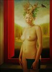 หญิงงาม 2552, Fair Lady 2552, 2009, Oil on canvas, 200x150cm