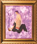 นวดมหาประลัย (นวดใบหน้า), Massage Attack (Face Massage), 2011, Acrylic and tempera on Canvas, 60x50cm