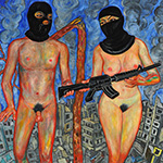 adam and eva, 2009, Oil on Canvas, 200x150cm