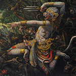 โรมรัน ( Battle ), 2009, Oil on Canvas, 120x180 cm