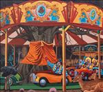 Theme Park สวน-สนุก, 2025, Oil on canvas, 170 x 190 cm