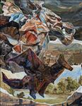 Folds of the Paper Dragon No.02, 2026, Oil on linen, 90 x 70 cm Folds of the Paper Dragon No.02, 2026, Oil on linen, 90 x 70 cm