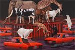 Noah’s Ark เรือโนอา, 2025, Oil on canvas, 200 x 300 cm