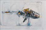 Echoes Beneath Ice เสียงสะท้อนใต้ผืนน้ำแข็ง, 2026, Oil on linen, 80 x 120 cm Echoes Beneath Ice เสียงสะท้อนใต้ผืนน้ำแข็ง, 2026, Oil on linen, 80 x 120 cm