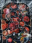 Blooms of Blood and Tears, 2026, Oil on linen, 120 x 90 cm / 141 x 112 cm (with framed) Blooms of Blood and Tears, 2026, Oil on linen, 120 x 90 cm / 141 x 112 cm (with framed)