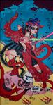 “Red star”, 2016, Acrylic on canvas, 200x100 cm. “Red star”, 2016, Acrylic on canvas, 200x100 cm.