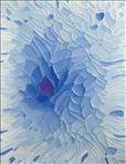 Between Seasons 3, 2026, Clay and acrylic on canvas	, 80 x 60 cm