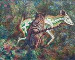 Act of Attack, 2025, Oil on linen, 120 x 150 cm