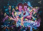 Pegasus Meteor Fist หมัดดาวตก, 2025, Oil on linen, 130 x 180 cm
