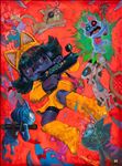 Yellow Sun: Never10, 2026, Acrylic on canvas, 80 x 60 cm