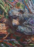 Manufactured Still Life, bear, 2026, Oil on canvas, 40 x 30 cm
