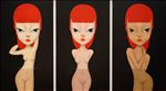 Three girls, 2021, Oil on linen, 140x250 cm. Three girls, 2021, Oil on linen, 140x250 cm.