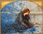Kongpop Benjanirat, The Falling Hydrangea, 2025, Oil on Iinen, 120 x 150 cm. Kongpop Benjanirat, The Falling Hydrangea, 2025, Oil on Iinen, 120 x 150 cm.