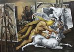 The Hind of Ceryneia, 2018, Oil and drawing on canvas, 170x240 cm. The Hind of Ceryneia, 2018, Oil and drawing on canvas, 170x240 cm.
