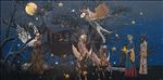 I think about heaven, 2025, Acrylic on Canvas, 150 x 300 cm I think about heaven, 2025, Acrylic on Canvas, 150 x 300 cm
