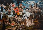 The garden of inheritance สวนแห่งการสืบทอด, 2024, Oil on linen, 140 x 100 cm