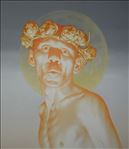 เทพบุตรเต็มดวง, Sun of fullmoon, 2012, Oil on canvas, 140x170cm เทพบุตรเต็มดวง, Sun of fullmoon, 2012, Oil on canvas, 140x170cm