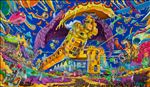 Gimme...Gimme, 2025, Acrylic on Canvas, 100 x 170 cm