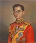 King Rama IX no.2, 2025, Oil on linen, 61 x 51 cm